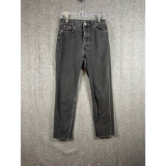 Divided H&M Straight Leg Jeans SIZE: 6 BLack - Picture 1 of 8